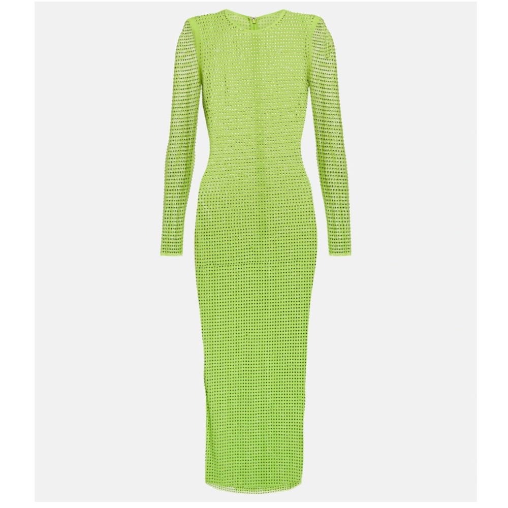 Self Portrait Crystal-embellished bodycon dress